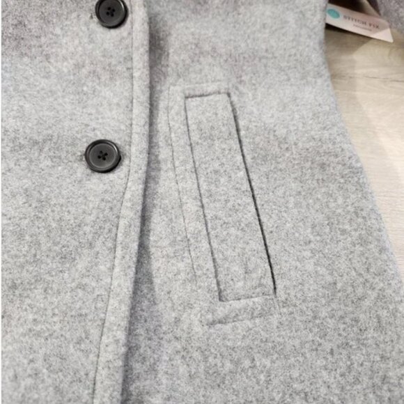 RD Style Fiora Grey Peacoat in Grey New With Tags Women's - Picture 6 of 16